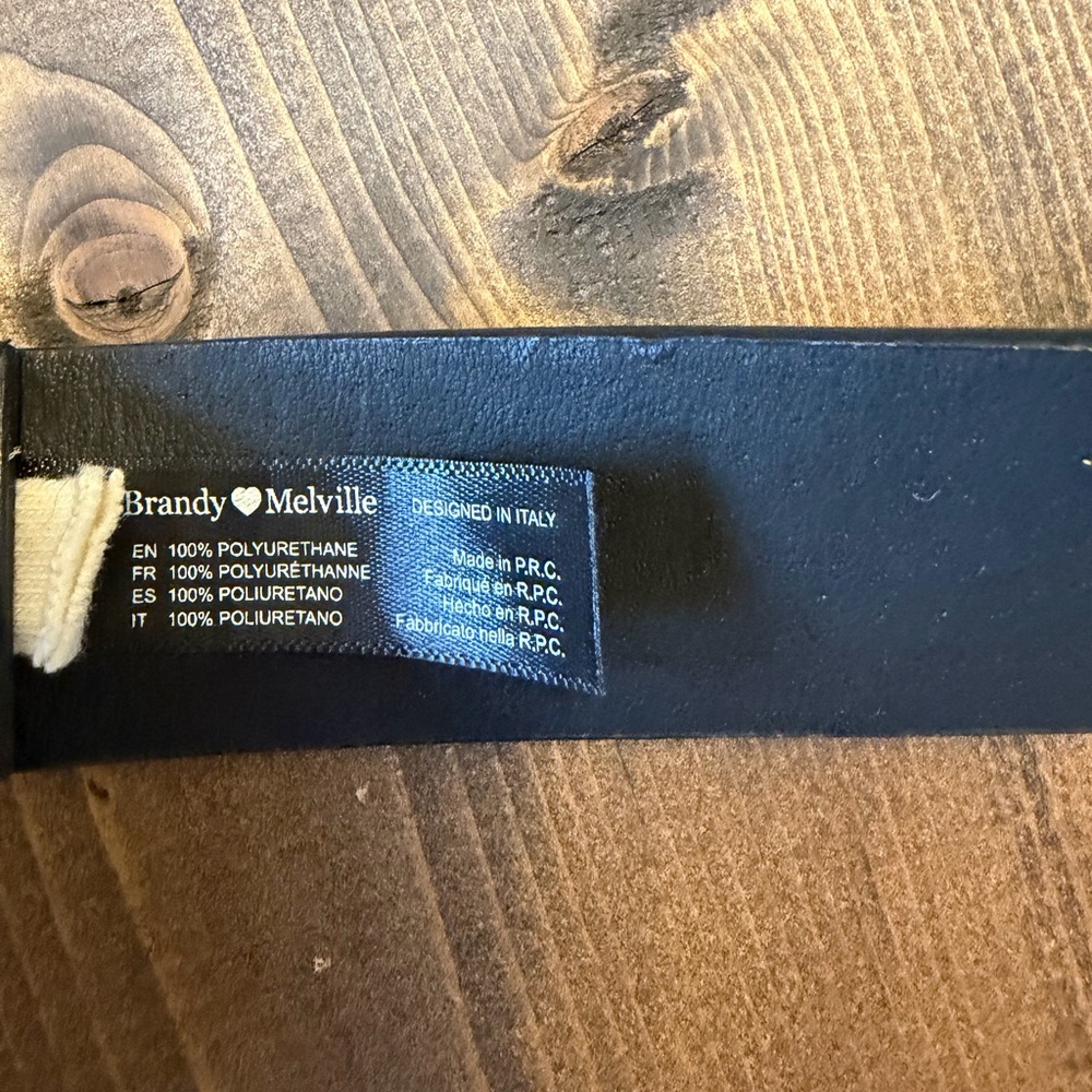 Brandy Melville Classic Black Belt